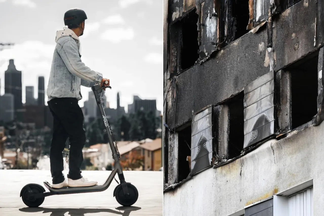 Patín eléctrico deja 4 muertos tras provocar incendio en departamentos