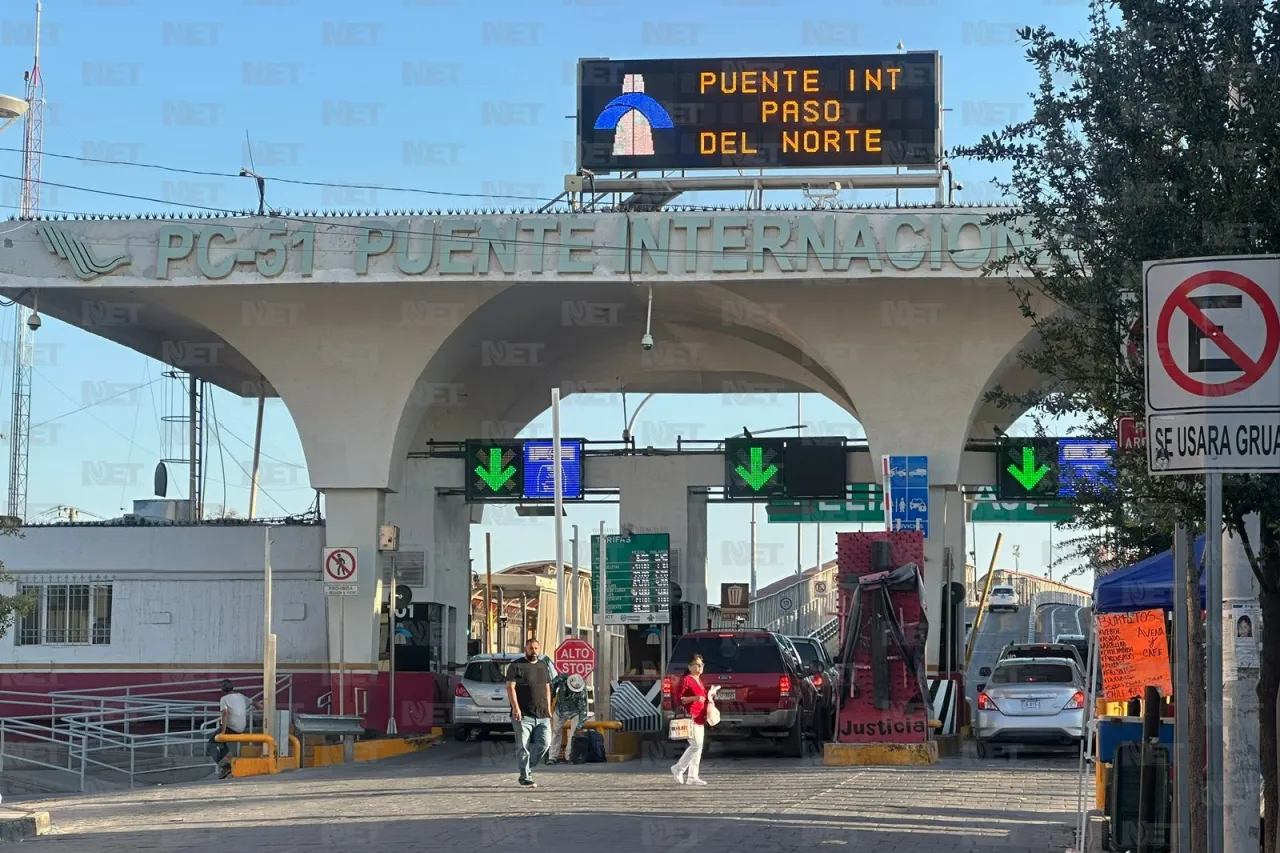 Domingo tranquilo en los cruces hacia El Paso