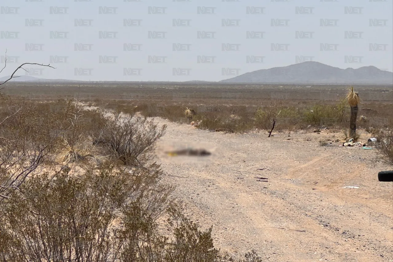 Abandonan cadáver en terracería del kilómetro 32