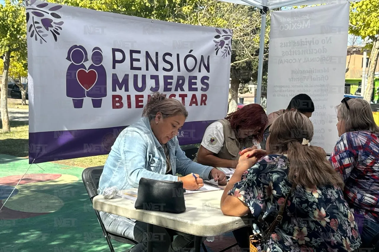 Registro a pensión Mujeres Bienestar es por orden alfabético