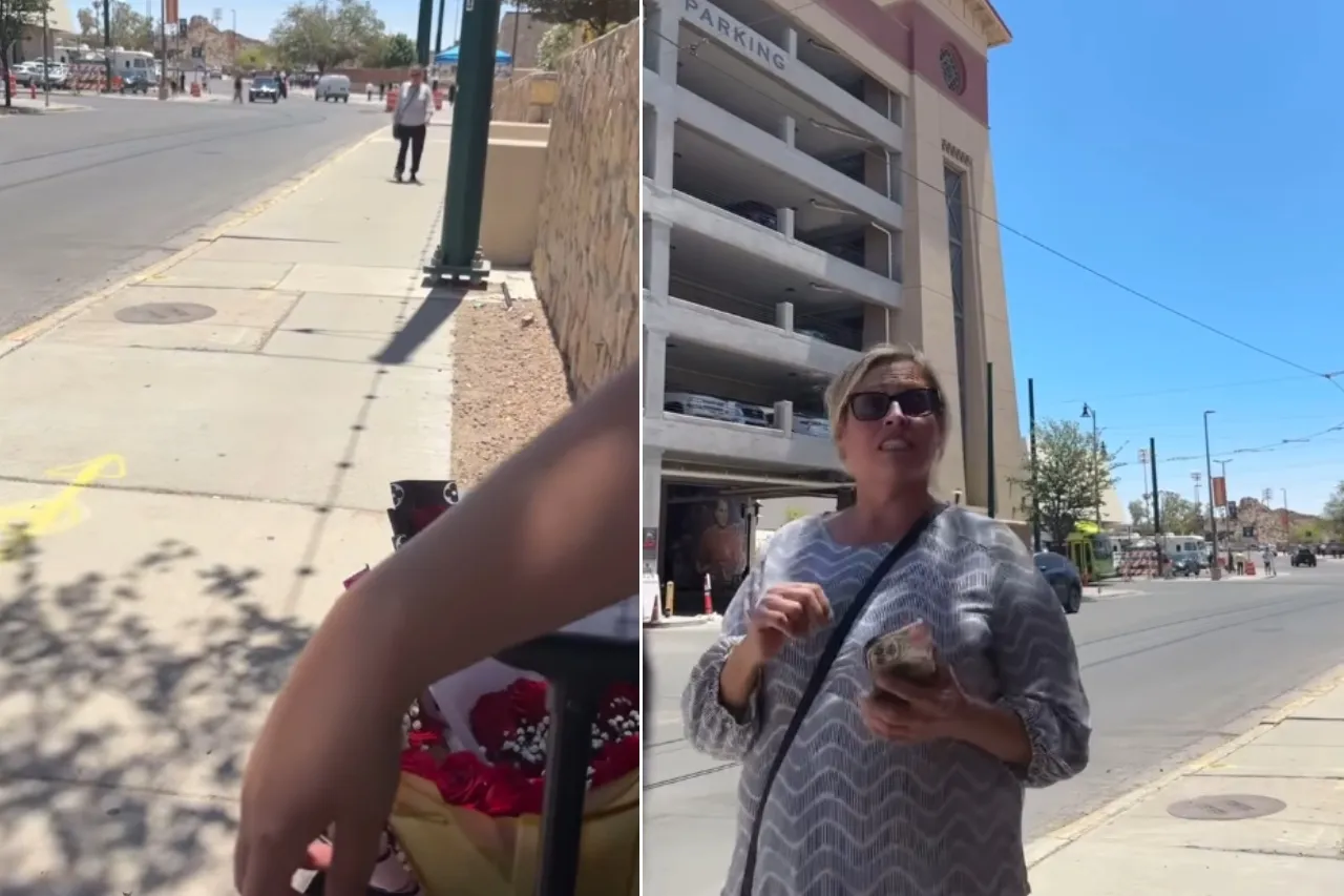 'Voy a hablar a los inspectores'; amenaza a mujer por vender flores en El Paso