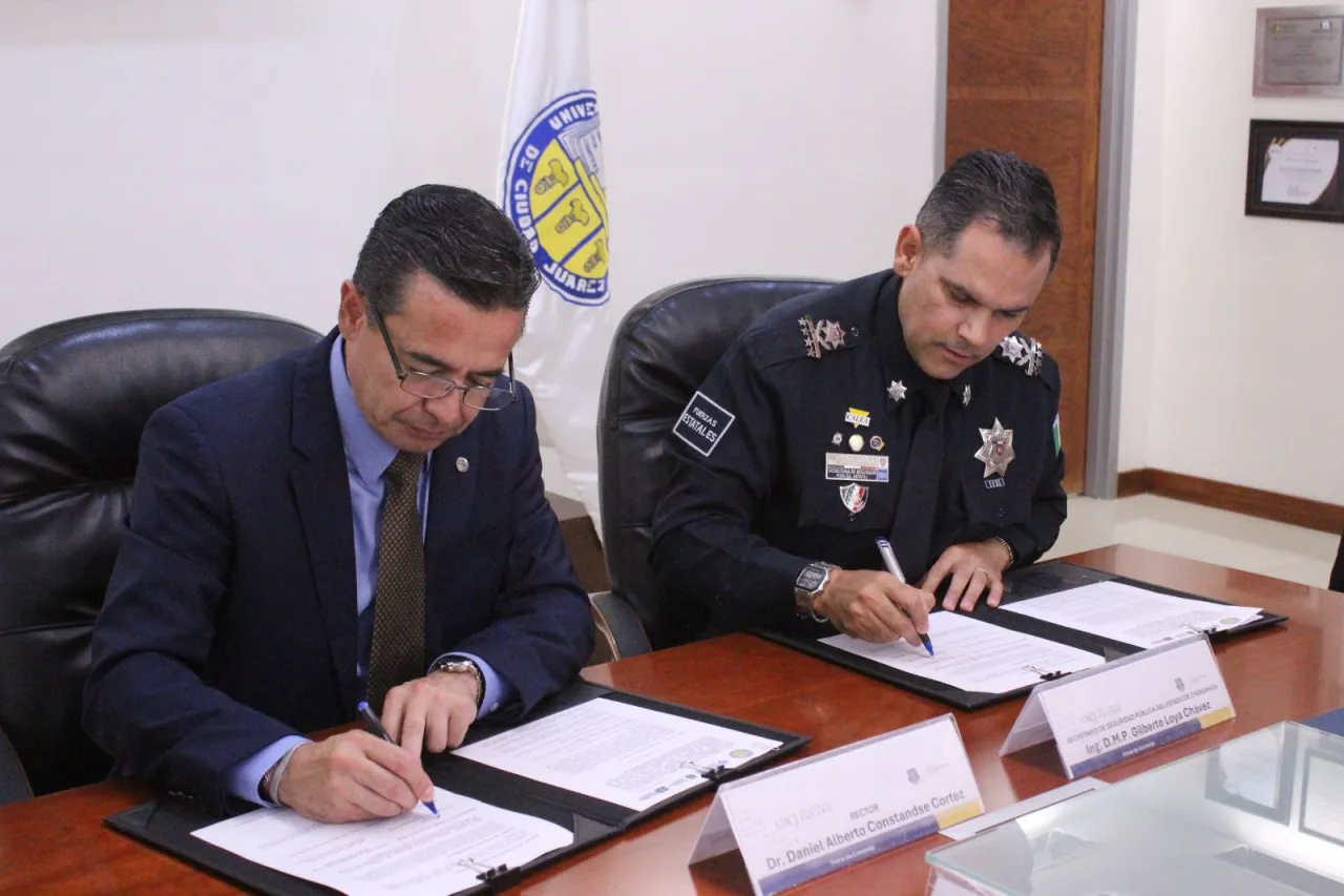 Firman UACJ y SSPE alianza para fortalecer seguridad y profesionalización