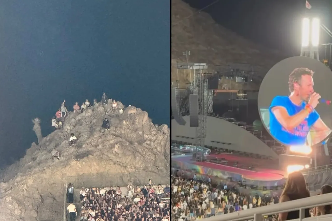 'No me va a tragar la pobreza'; disfrutan desde el cerro de Coldplay en ELP