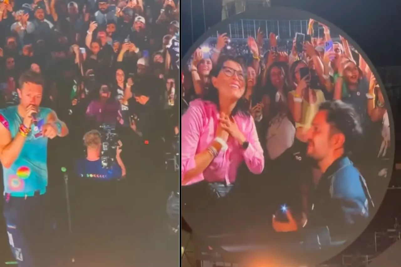 'Le dio el sí'; le piden matrimonio en pleno concierto de Coldplay en El Paso
