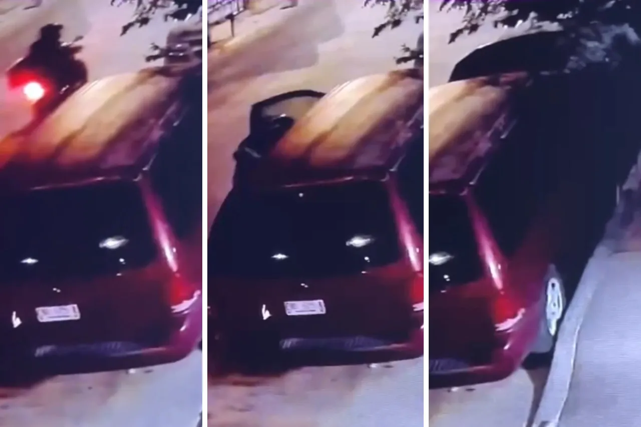 Ladrón en moto harta a vecinos de la Andrés Figueroa; lo captan robando pilas