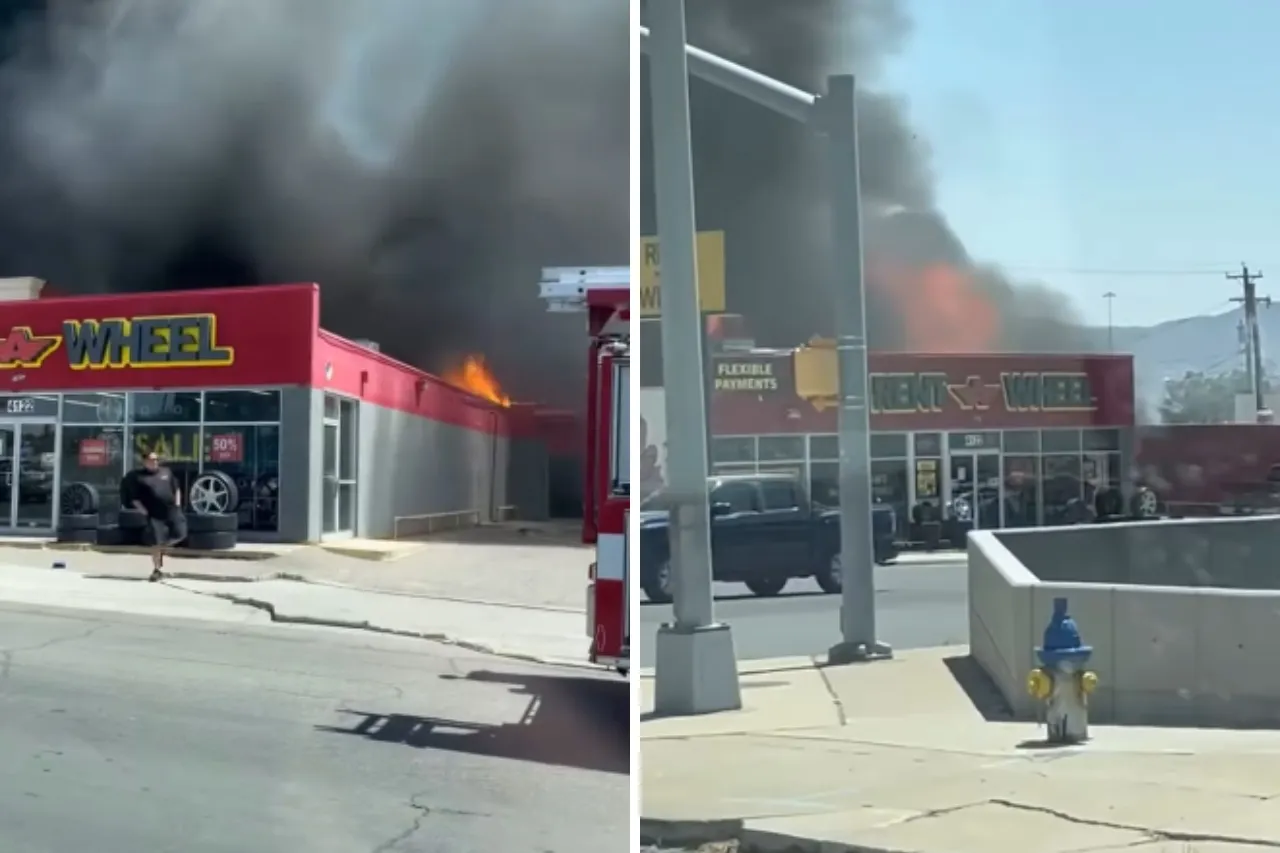 Video: Se incendia llantera en El Paso