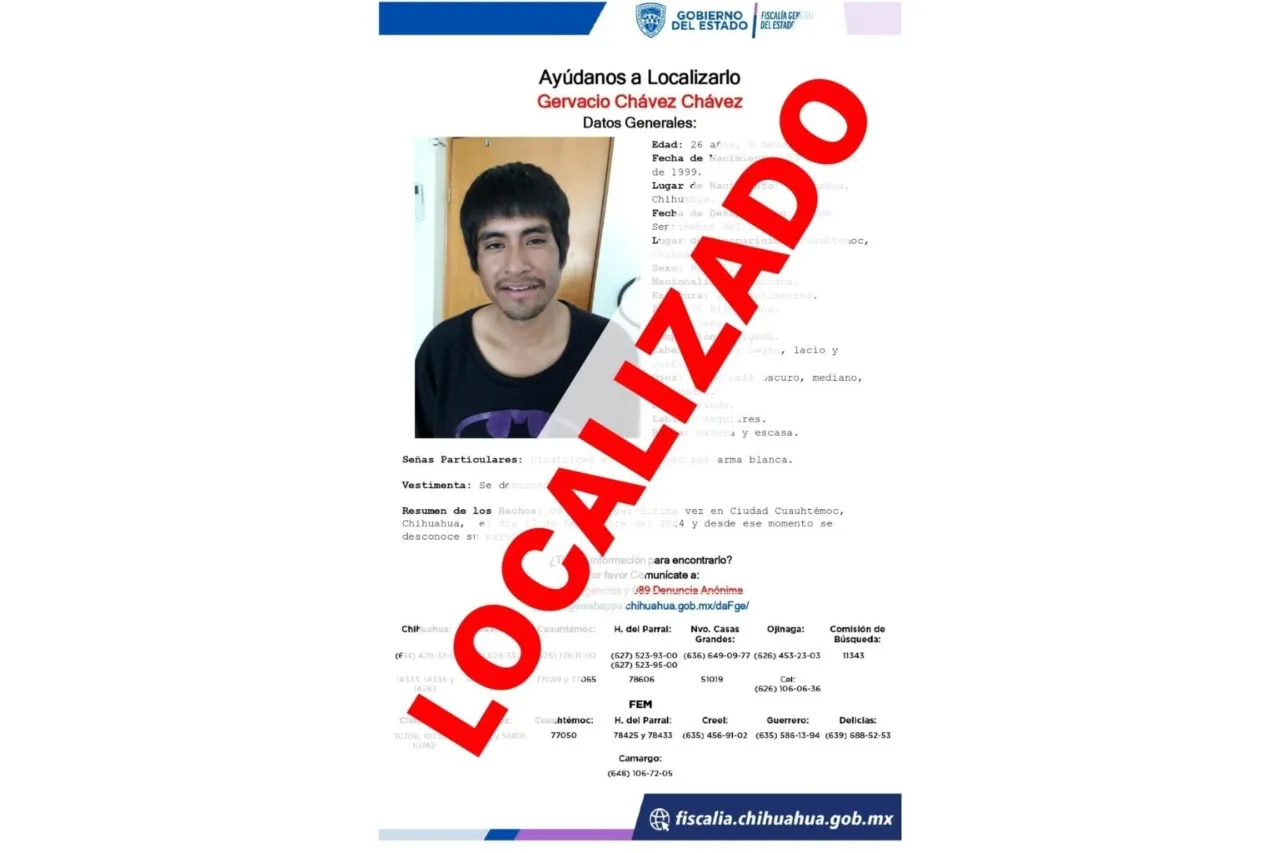 Localizan en Jalisco a hombre reportado desaparecido en Chihuahua