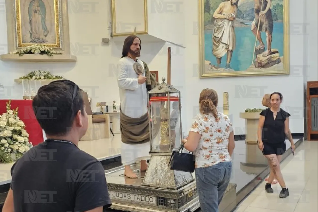 Llegan primeros juarenses a visitar la Reliquia de San Judas Tadeo