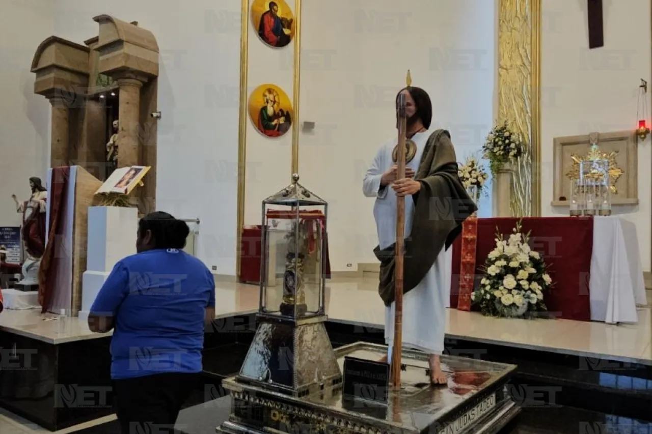 Llegan primeros juarenses a visitar la Reliquia de San Judas Tadeo