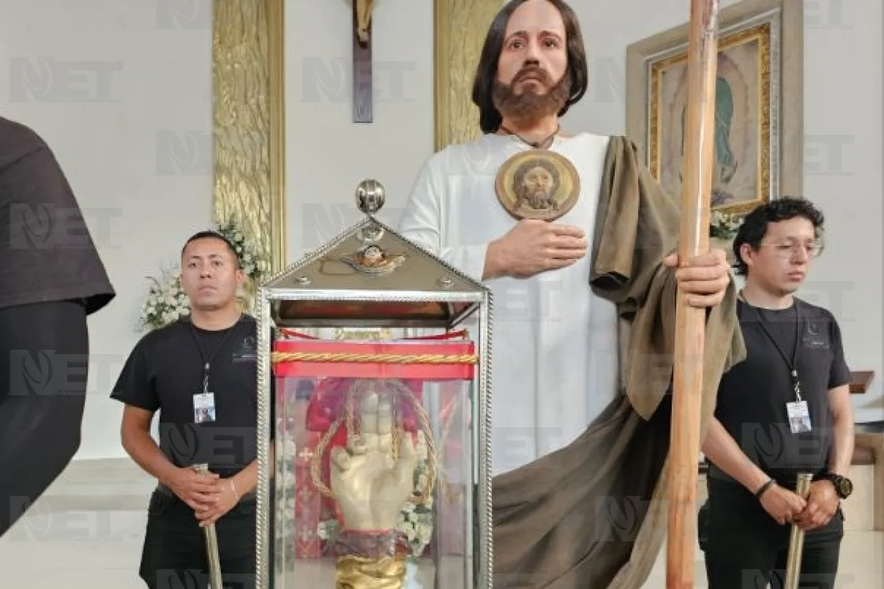 Llegan primeros juarenses a visitar la Reliquia de San Judas Tadeo