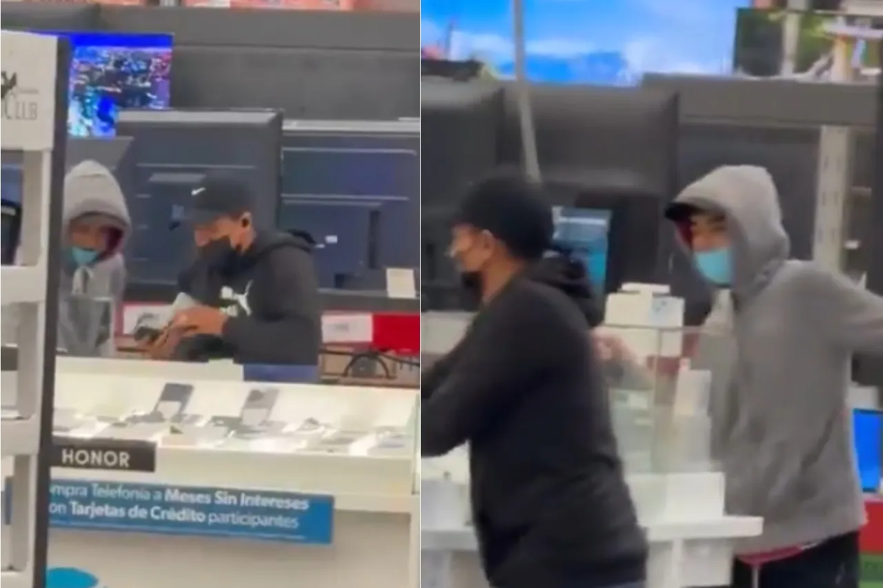 Aprovechan llegada del huracán Erick para robar celulares de una tienda