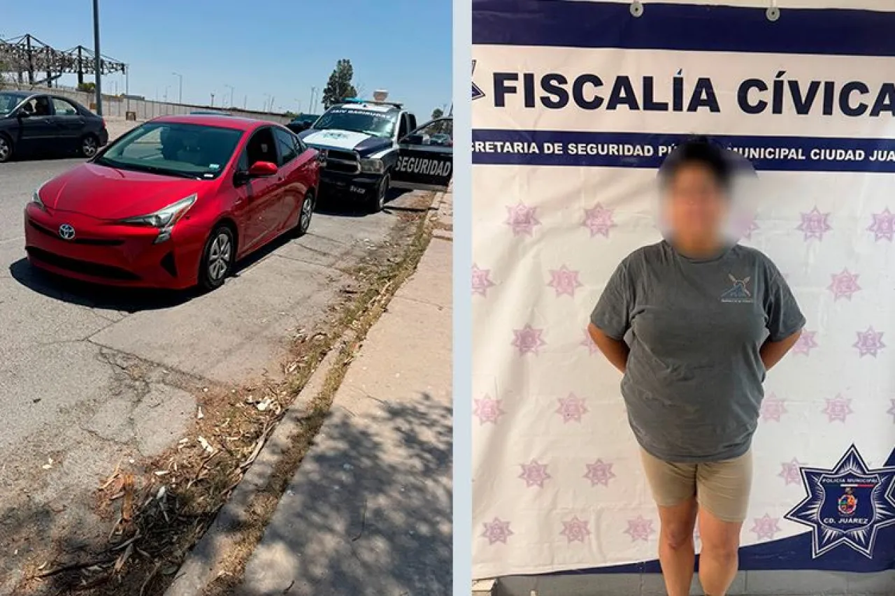Esto pagará guiadora tras aventarle el carro a agente en el puente Libre