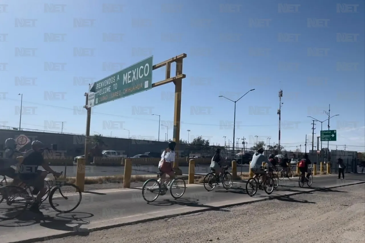 Cruzan a Juárez primera dotación de Bicis Sin Fronteras