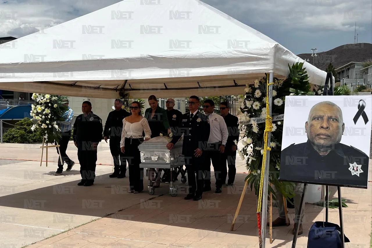 Rinden homenaje póstumo a policía estatal con 25 años de servicio
