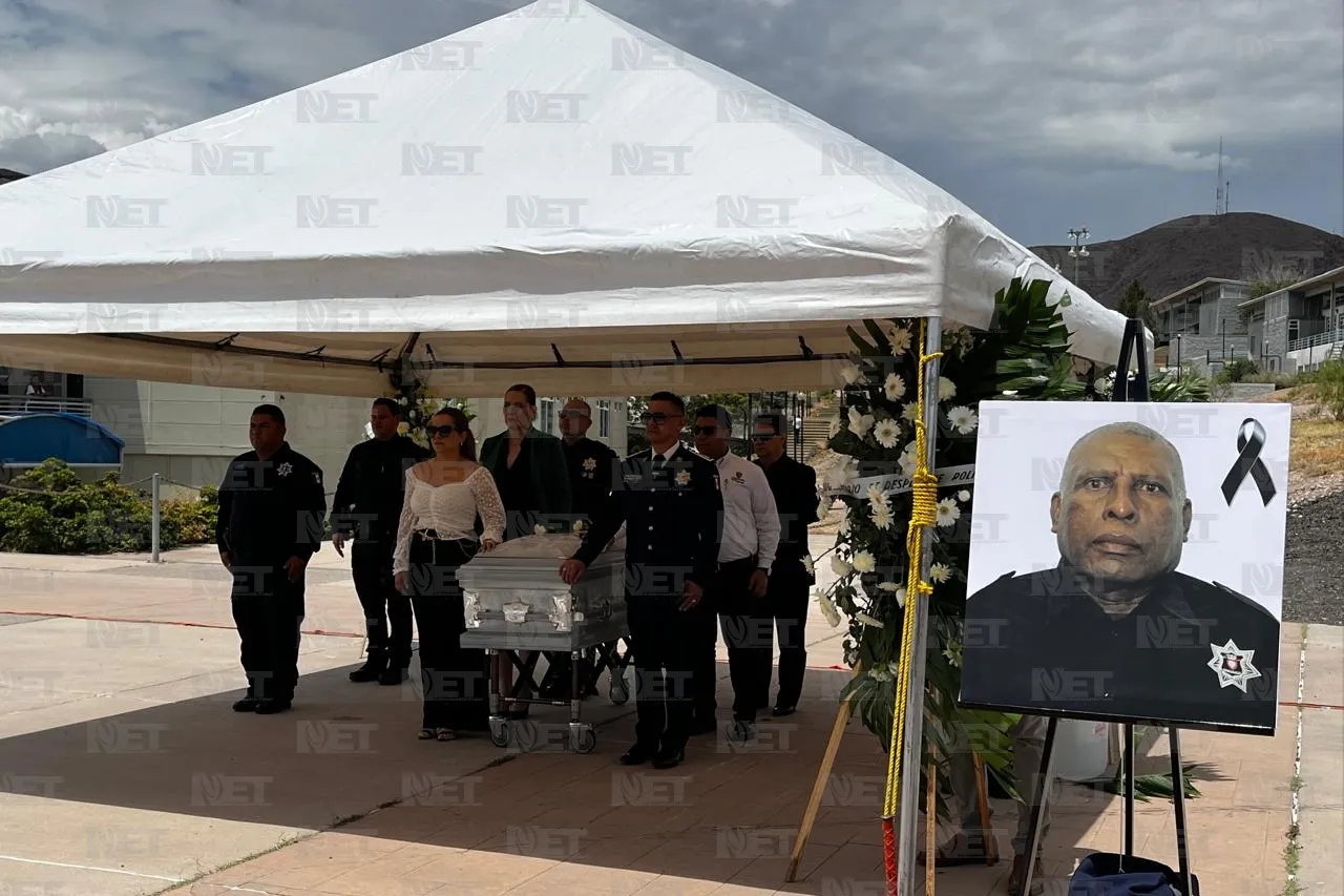 Rinden homenaje póstumo a policía estatal con 25 años de servicio
