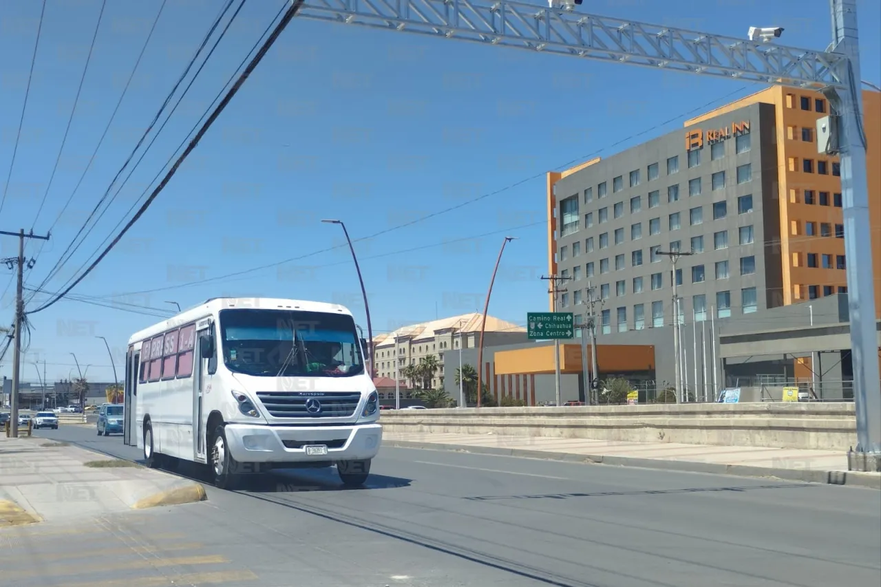 Revisará secretario general avances de primera línea troncal del Juárez Bus
