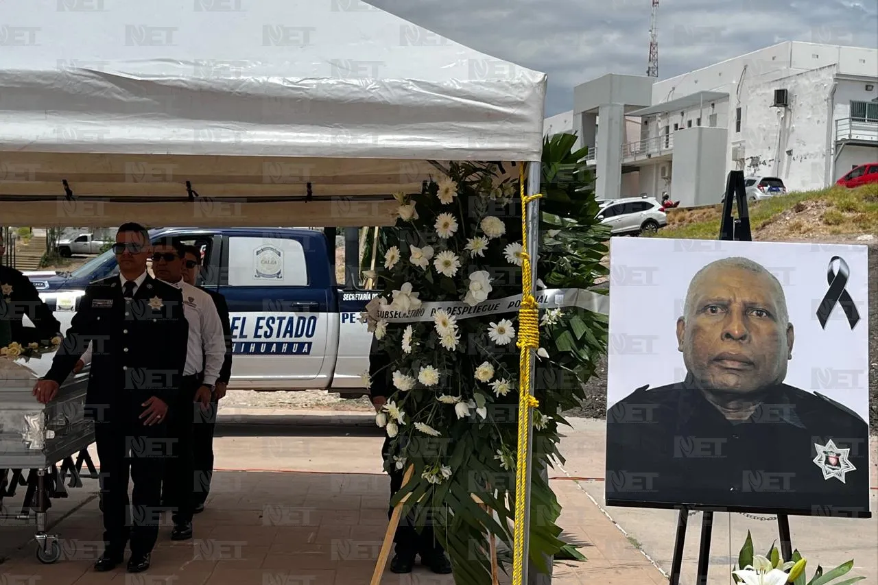 Rinden homenaje póstumo a policía estatal con 25 años de servicio