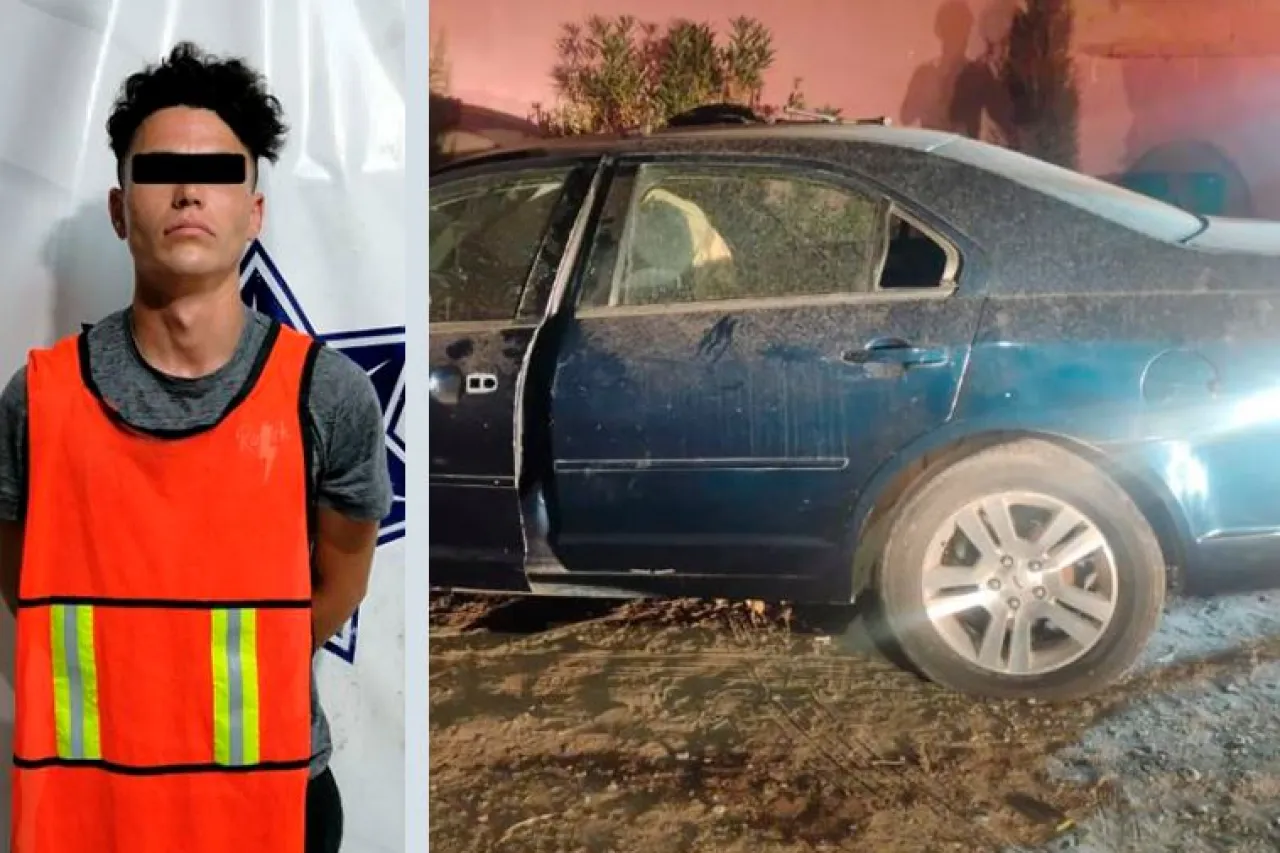 Manejaba a exceso de velocidad un auto robado y lo detienen