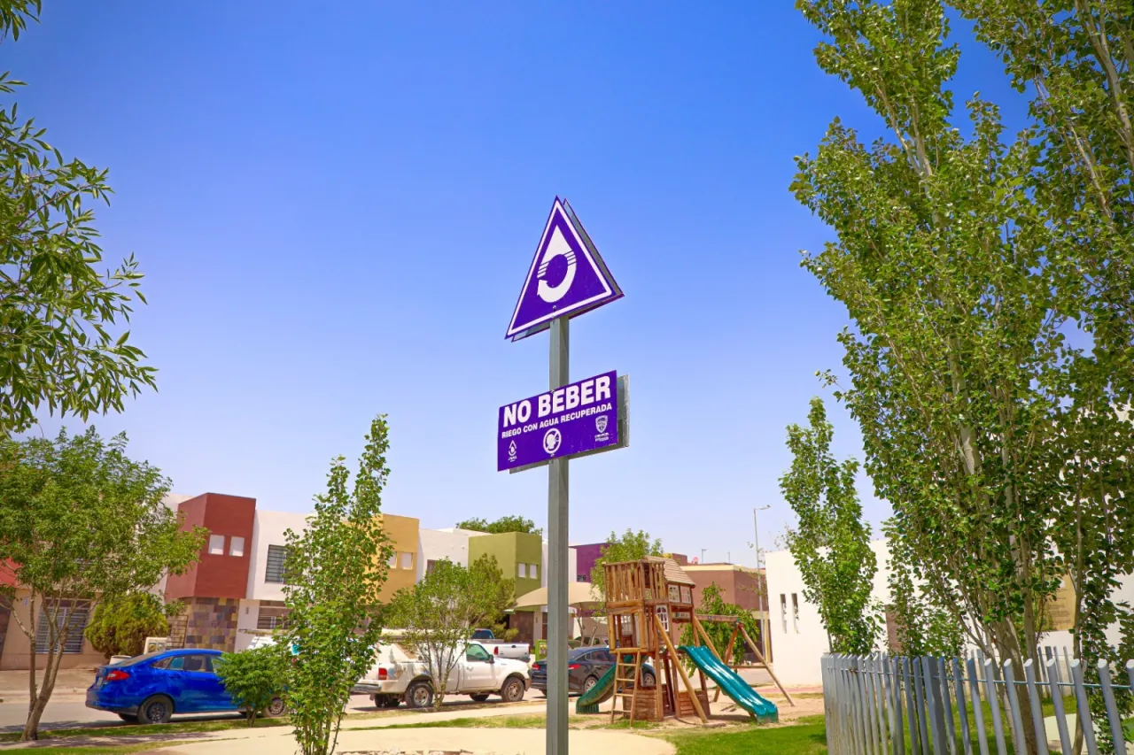 Agua tratada sin costo devuelve la vida a parques en Juárez
