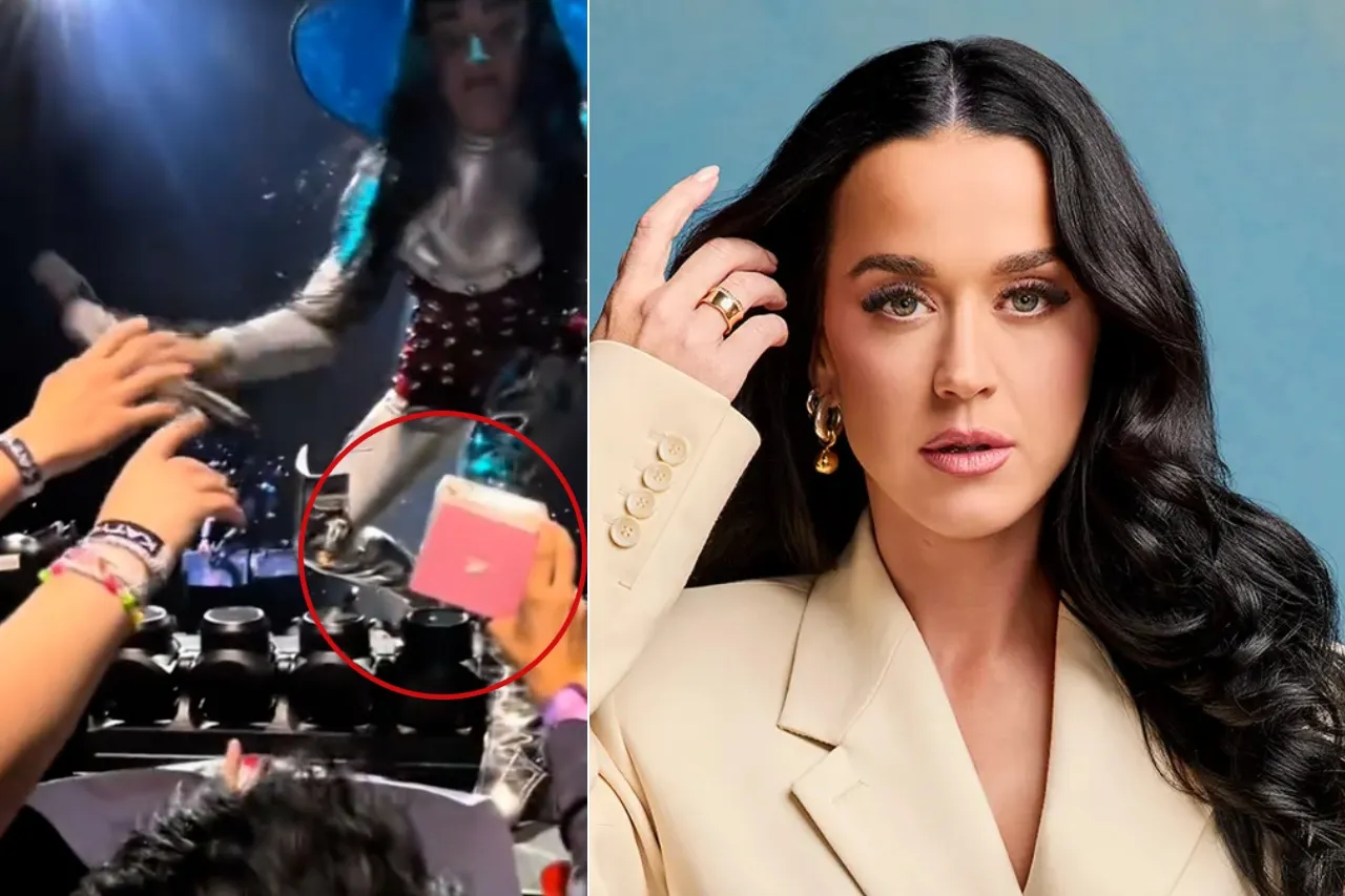 Tunden a Katy Perry por despreciar y tirar regalo de fan en un concierto