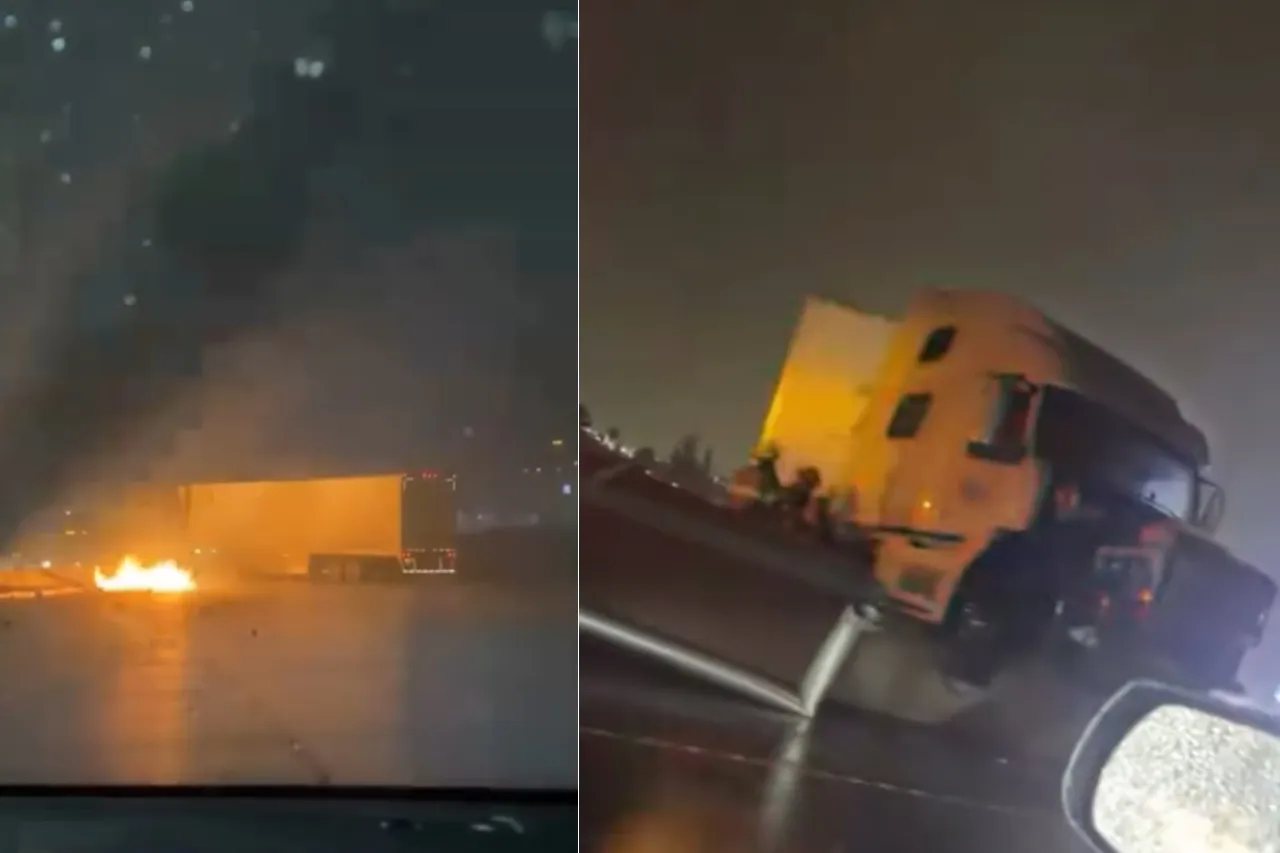 Choca tráiler en la I-10 y provoca cierre de todos los carriles
