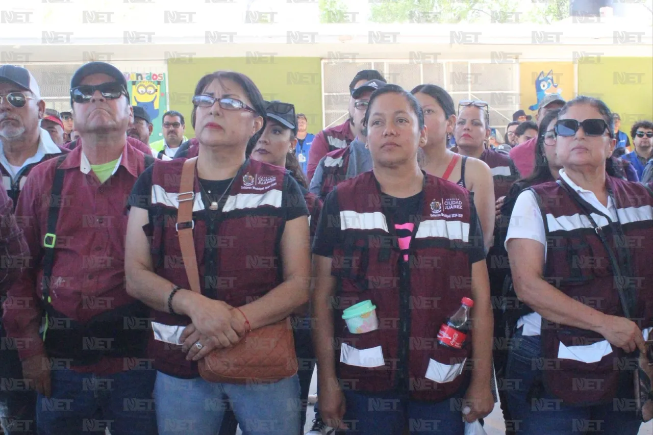 Reconoce alcalde esfuerzo de trabajadores municipales tras lluvias