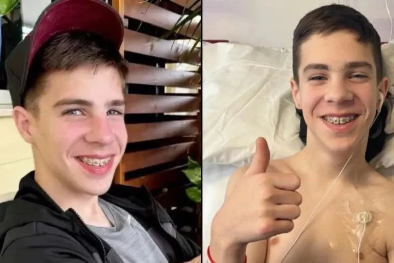 Finley Ranson, el joven con una rara enfermedad que le impide beber o comer