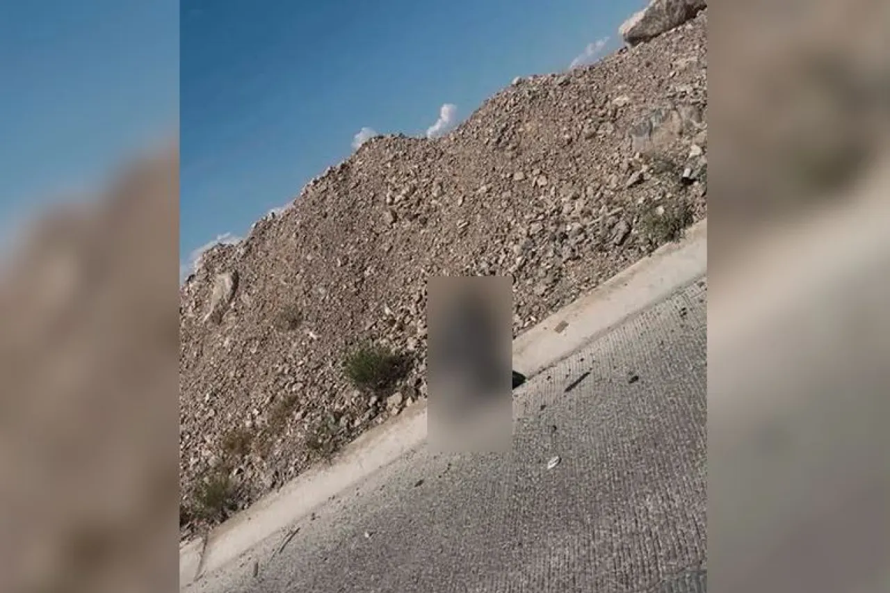 Tiran 'encobijado' en el Camino Real