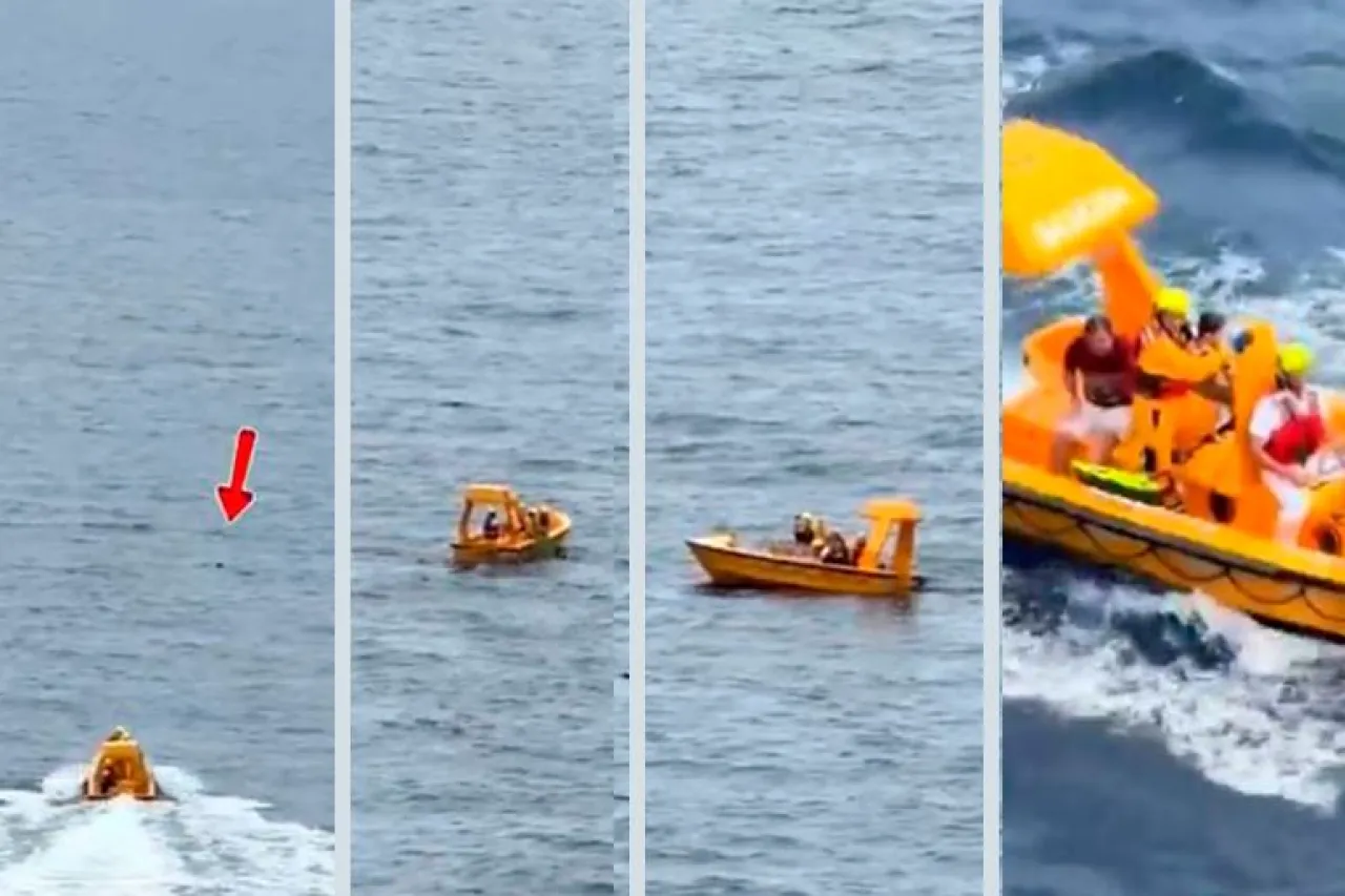 Héroe: salta al mar desde crucero Disney para salvar a su hija