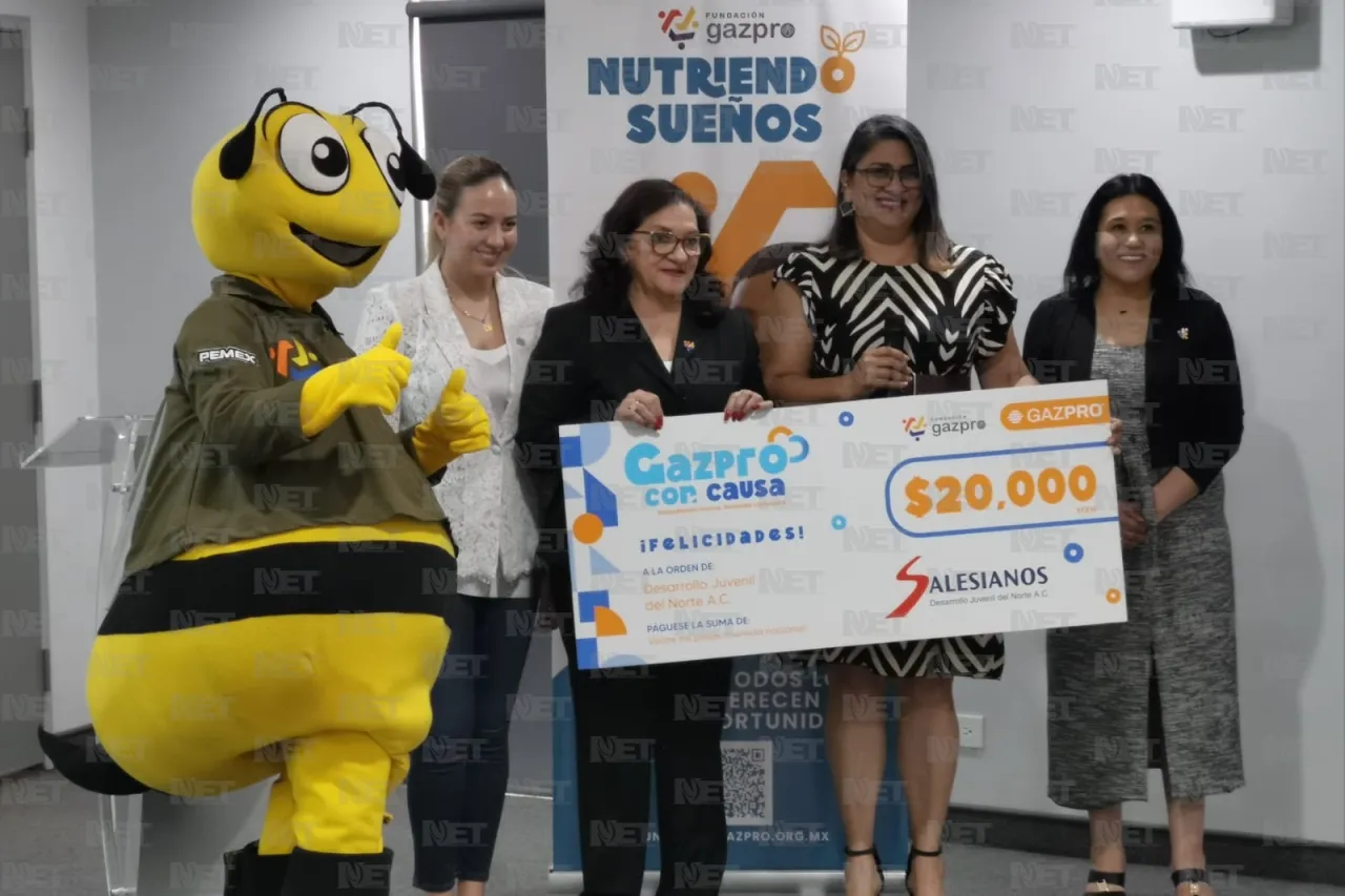 Beneficia 'Gazpro con Causa' a tres organizaciones de la ciudad