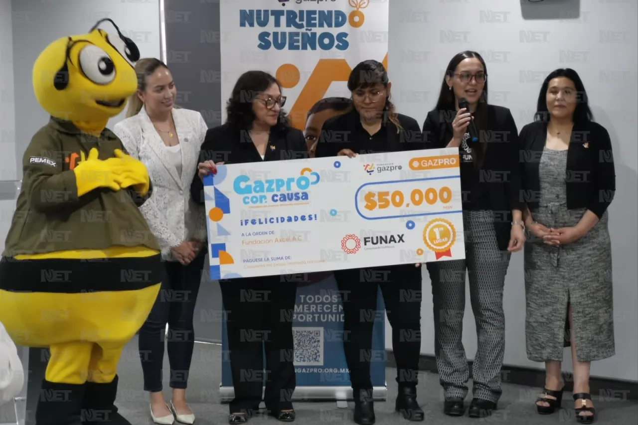 Beneficia 'Gazpro con Causa' a tres organizaciones de la ciudad