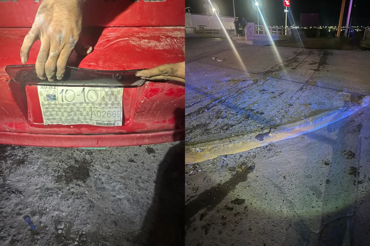 Cae conductor a canal y abandona su Camaro