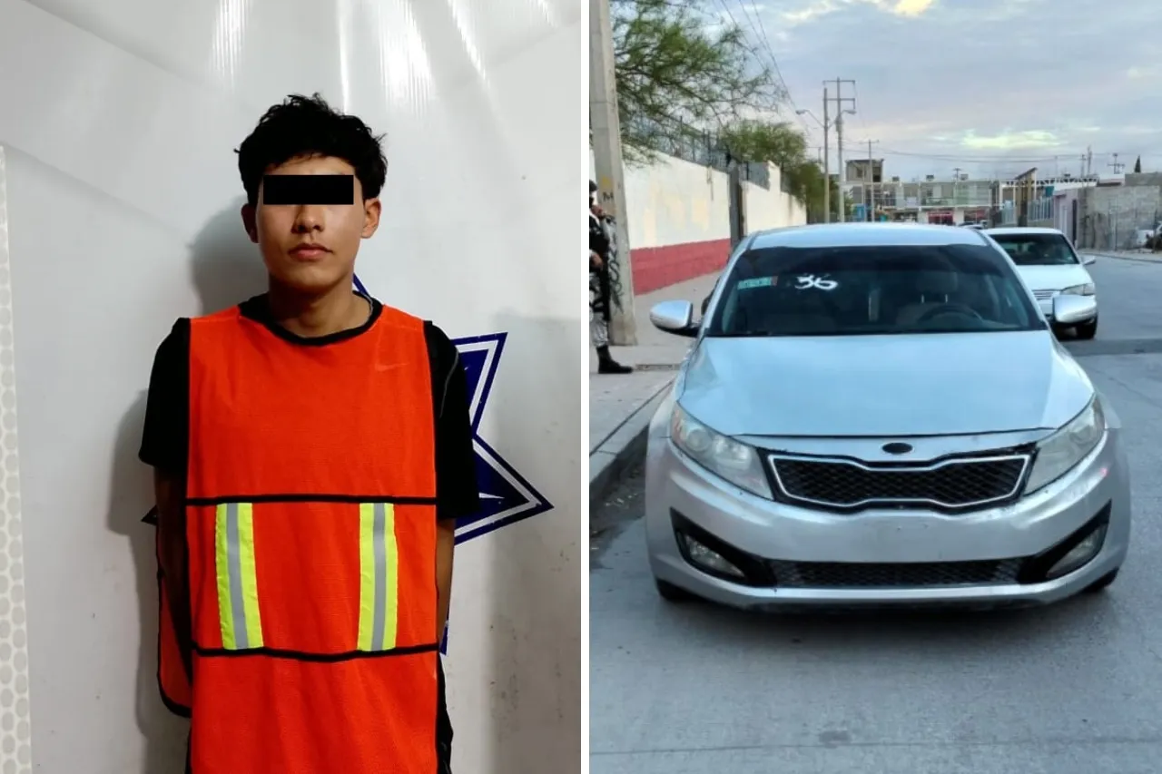 Lo detienen por conducir auto con reporte de robo