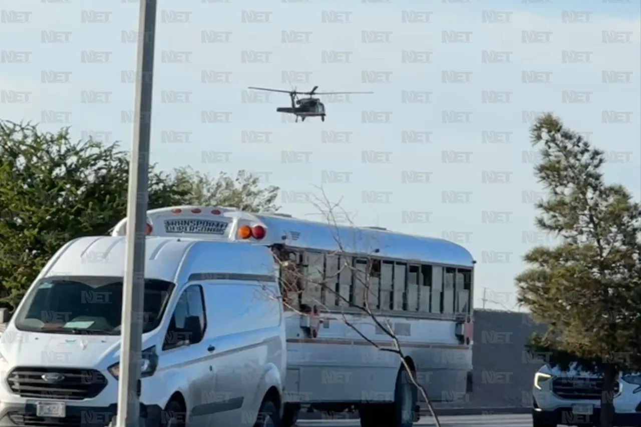 Vigila helicóptero de la Patrulla Fronteriza el bordo entre Juárez y El Paso