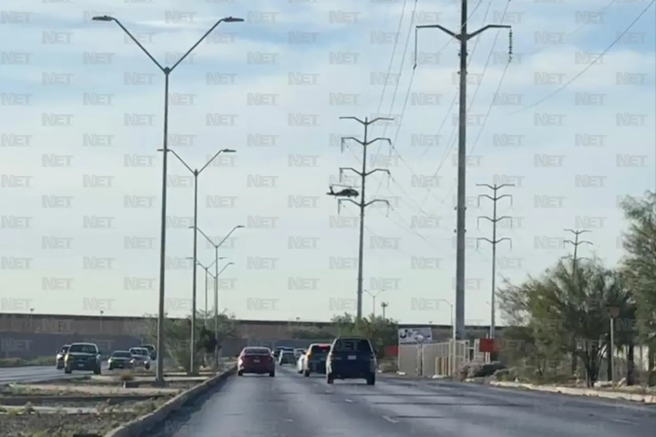 Vigila helicóptero de la Patrulla Fronteriza el bordo entre Juárez y El Paso