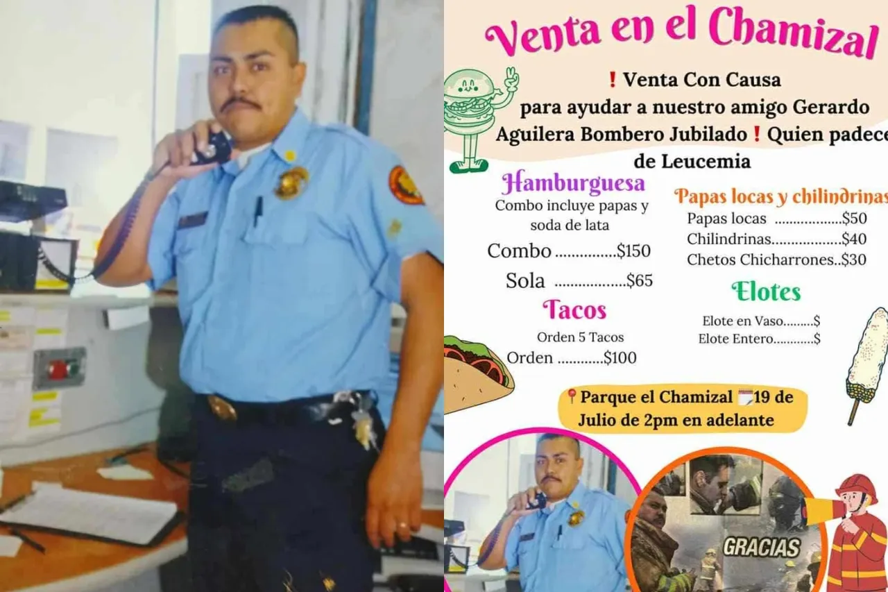 Piden apoyo para exbombero en Juárez; necesita tratamiento vs la leucemia