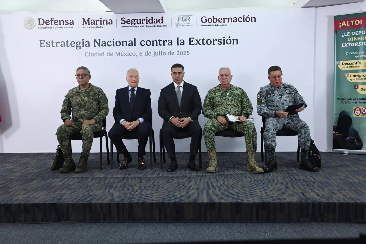 Gobierno lanza plan contra extorsión en 8 estados