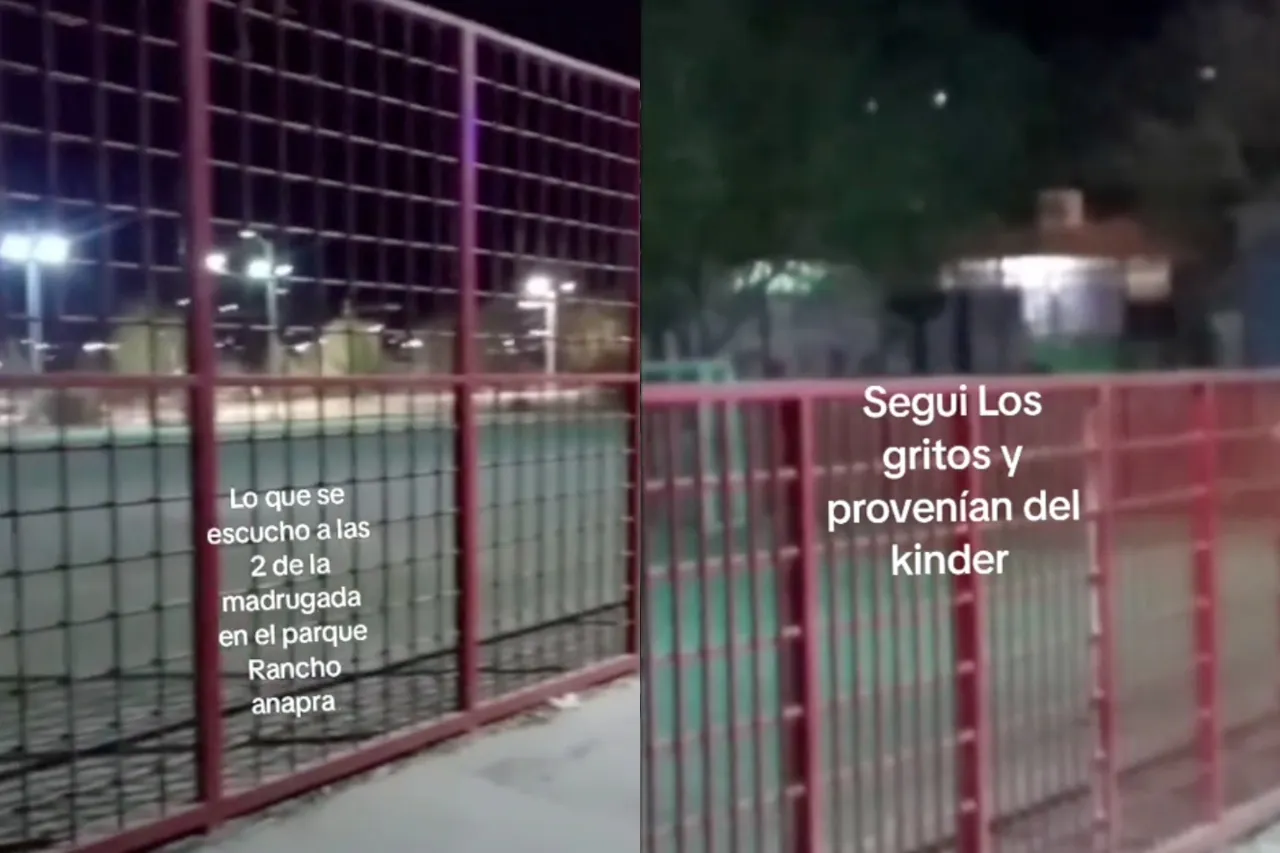 'Provenían del kínder'; capta escalofriantes lamentos en parque en Anapra
