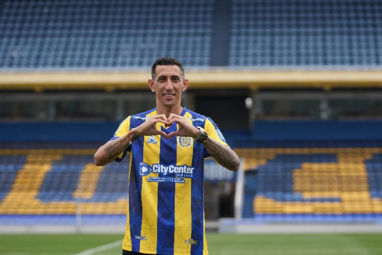 De regreso: Firma Ángel Di María con Rosario Central