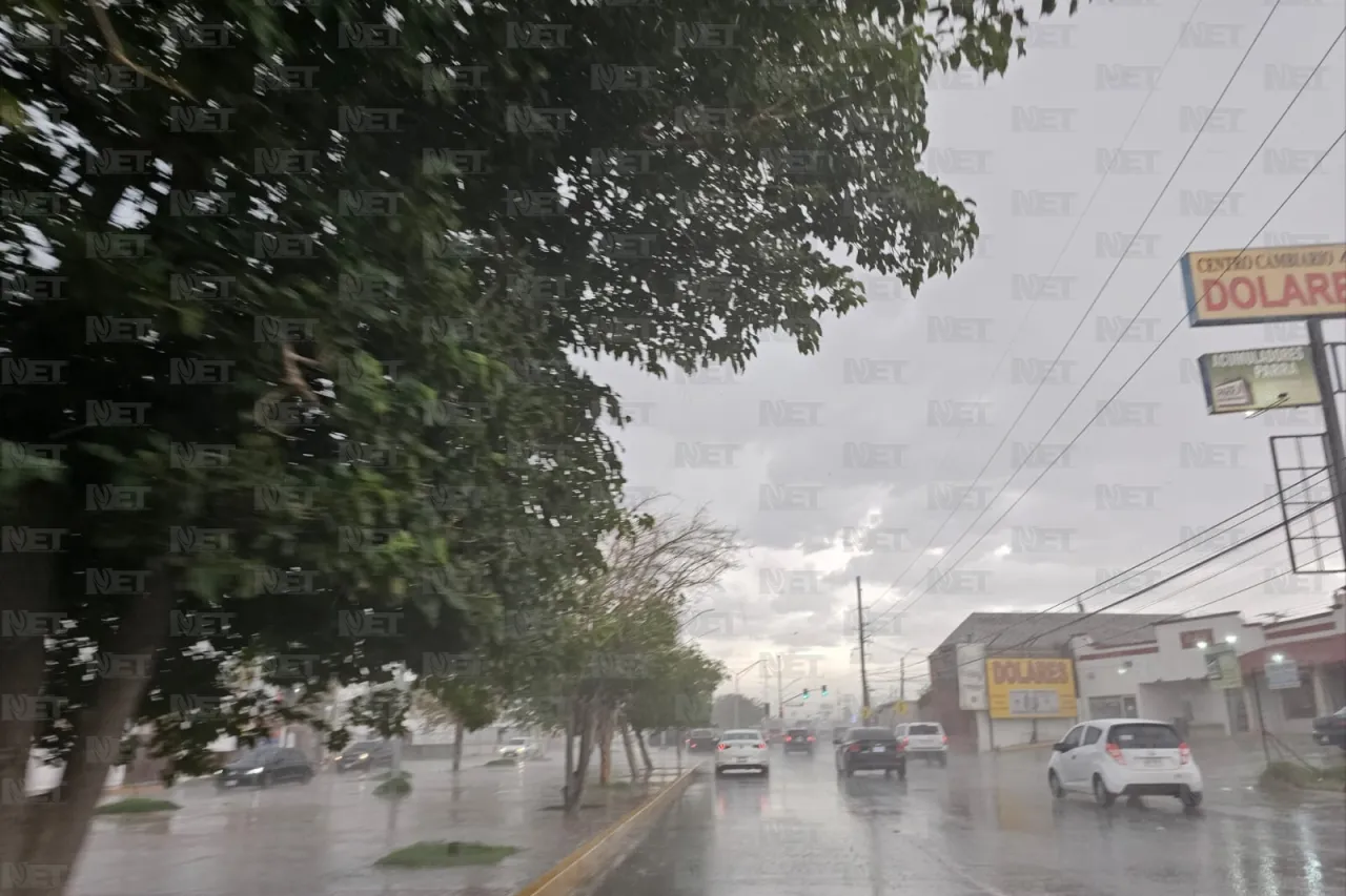 Arrecia lluvia en zona norte de la ciudad