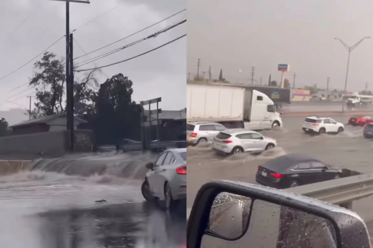 Video: Minutos de lluvia dejan inundaciones en El Paso