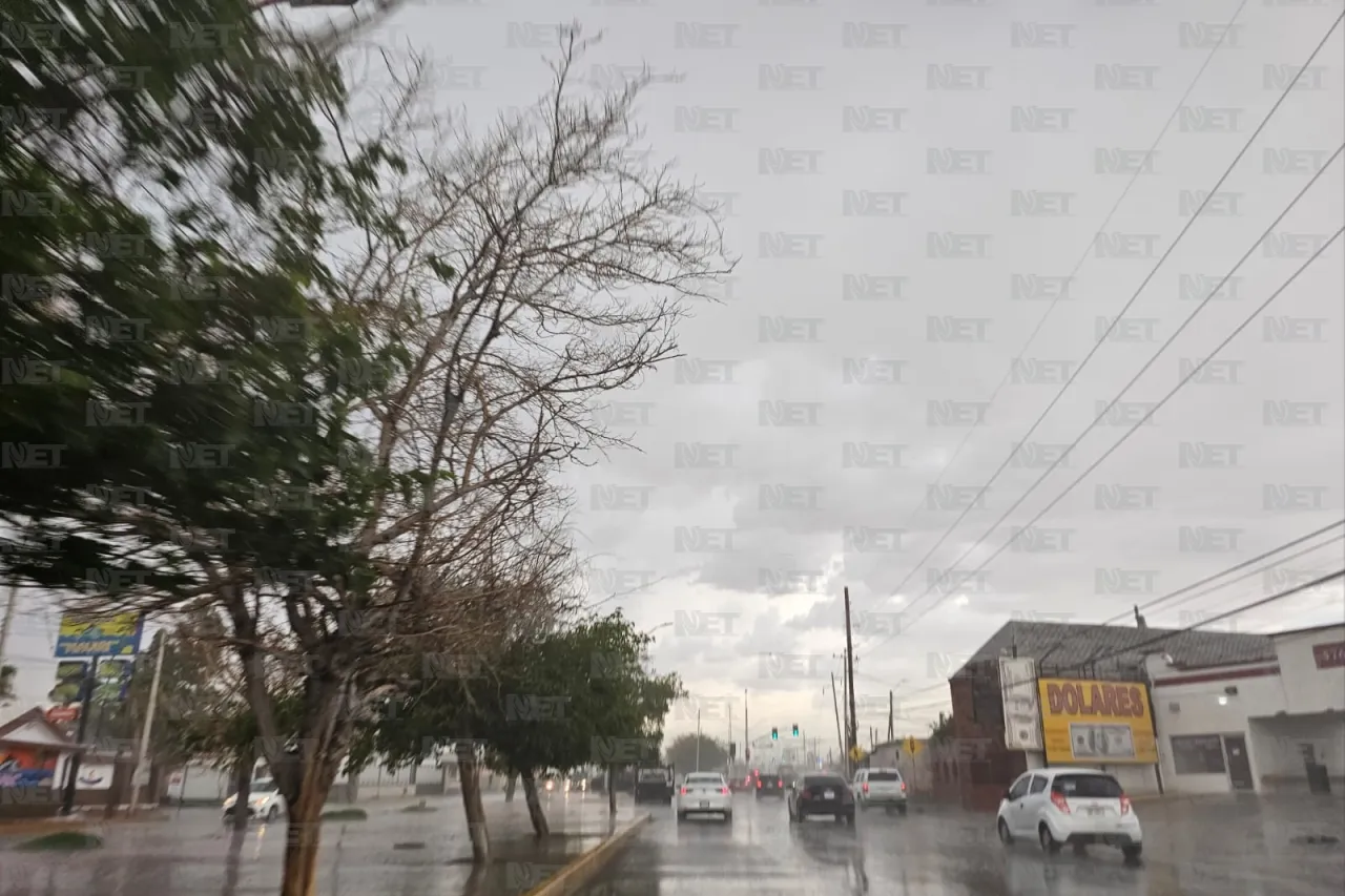 Arrecia lluvia en zona norte de la ciudad