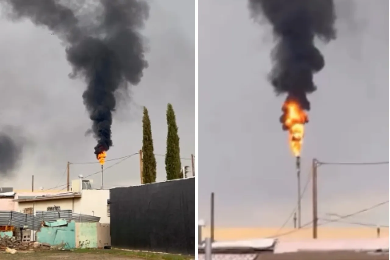 Video: Fuego y humo en refinería de El Paso alerta a fronterizos