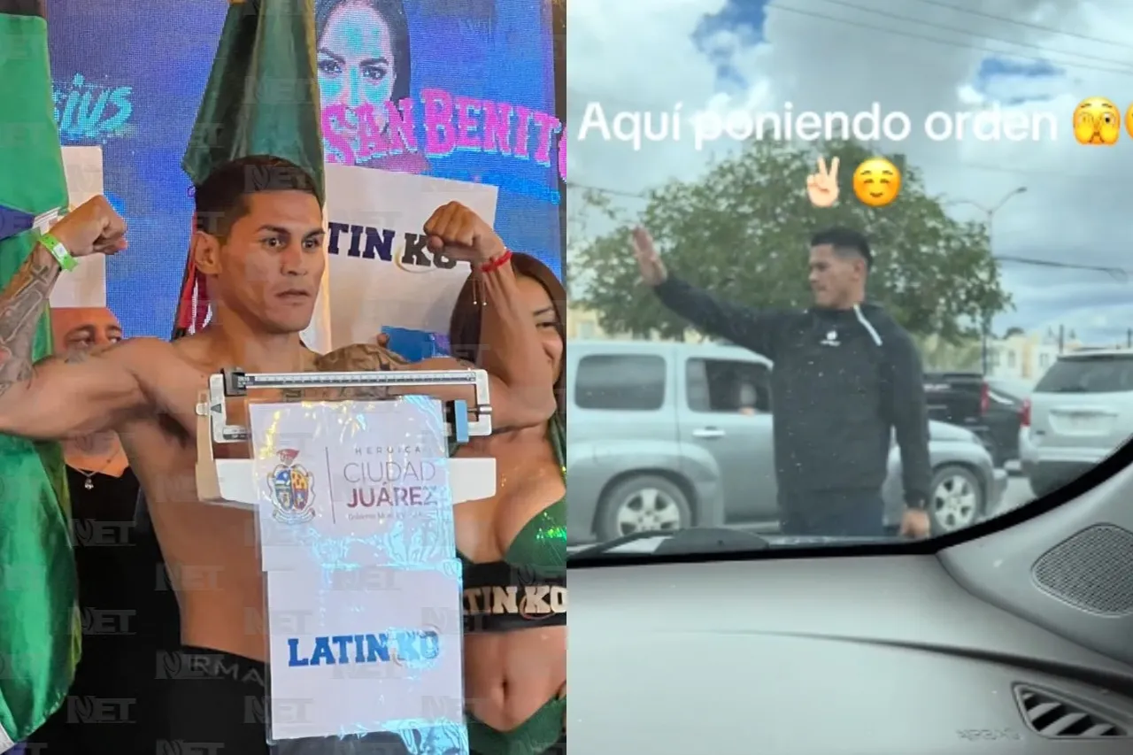 Video: 'Mickey' Román se pone a dirigir el tráfico en calles de Juárez