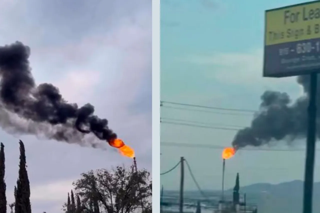 Video: Refinería de EP quema combustible y alerta a fronterizos