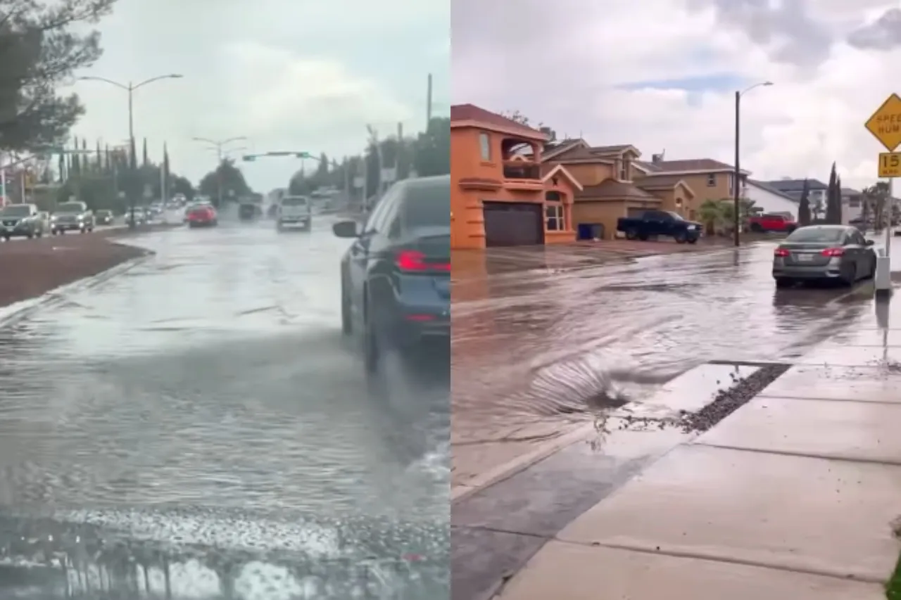 Video: Se inunda El Paso tras lluvia y granizo