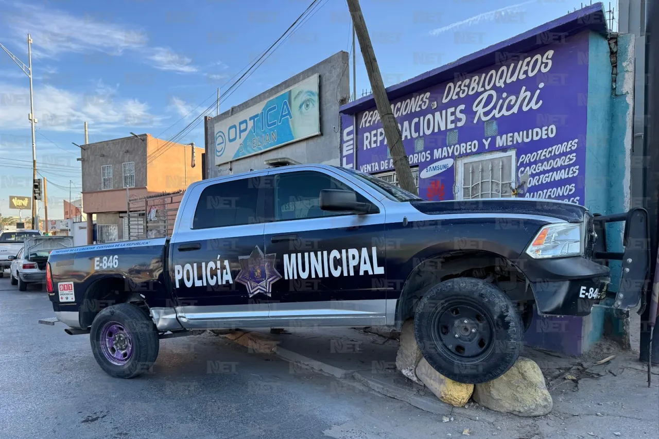 Accidente vial involucra patrulla de la Policía Municipal