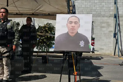Despiden con honores a agente de la SSPE fallecido en percance