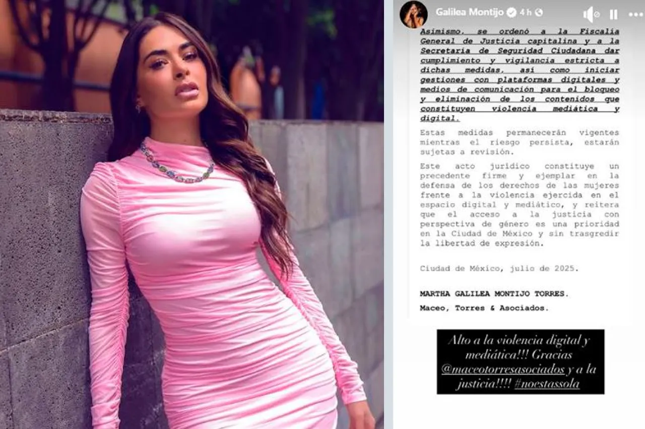Galilea Montijo logra medidas de protección contra Javier Ceriani
