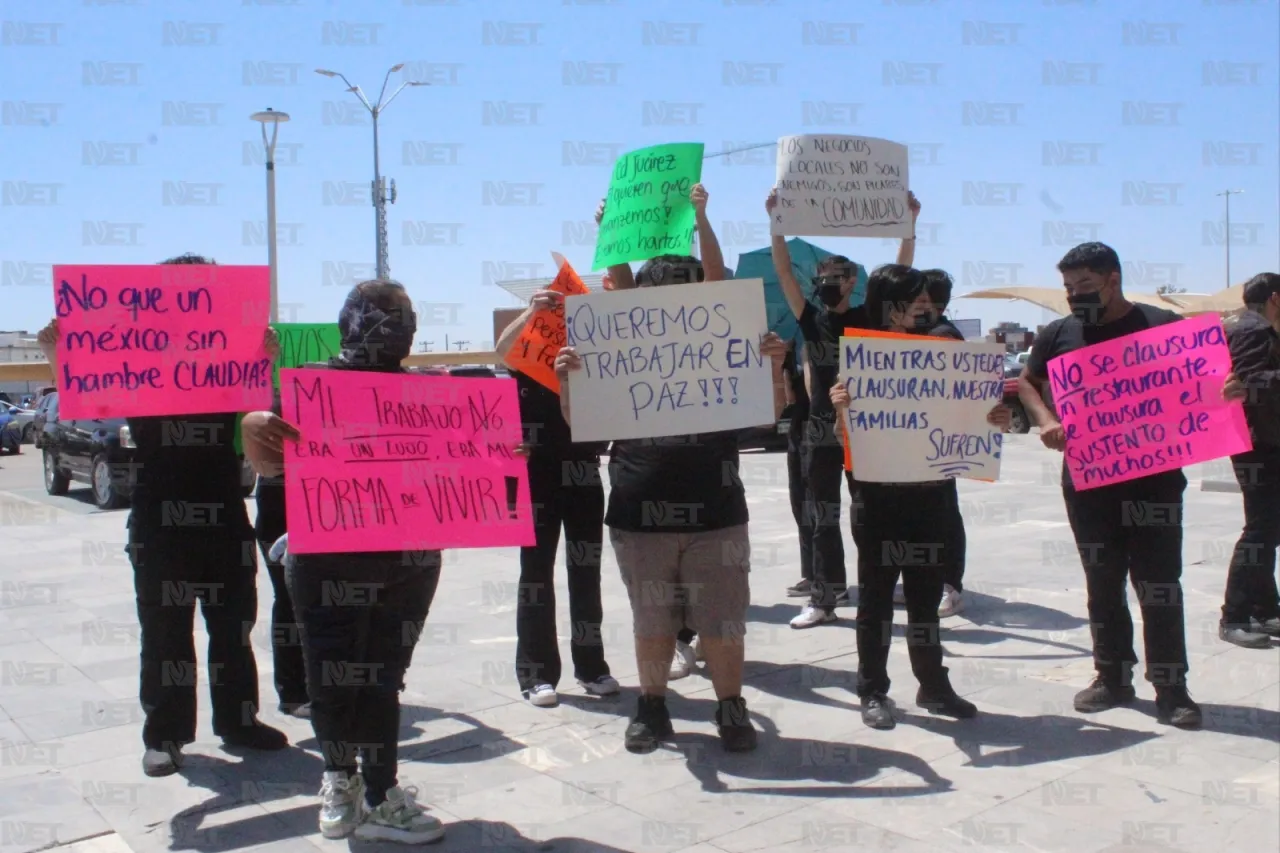 Protestan empleados de Casa Messer por clausura